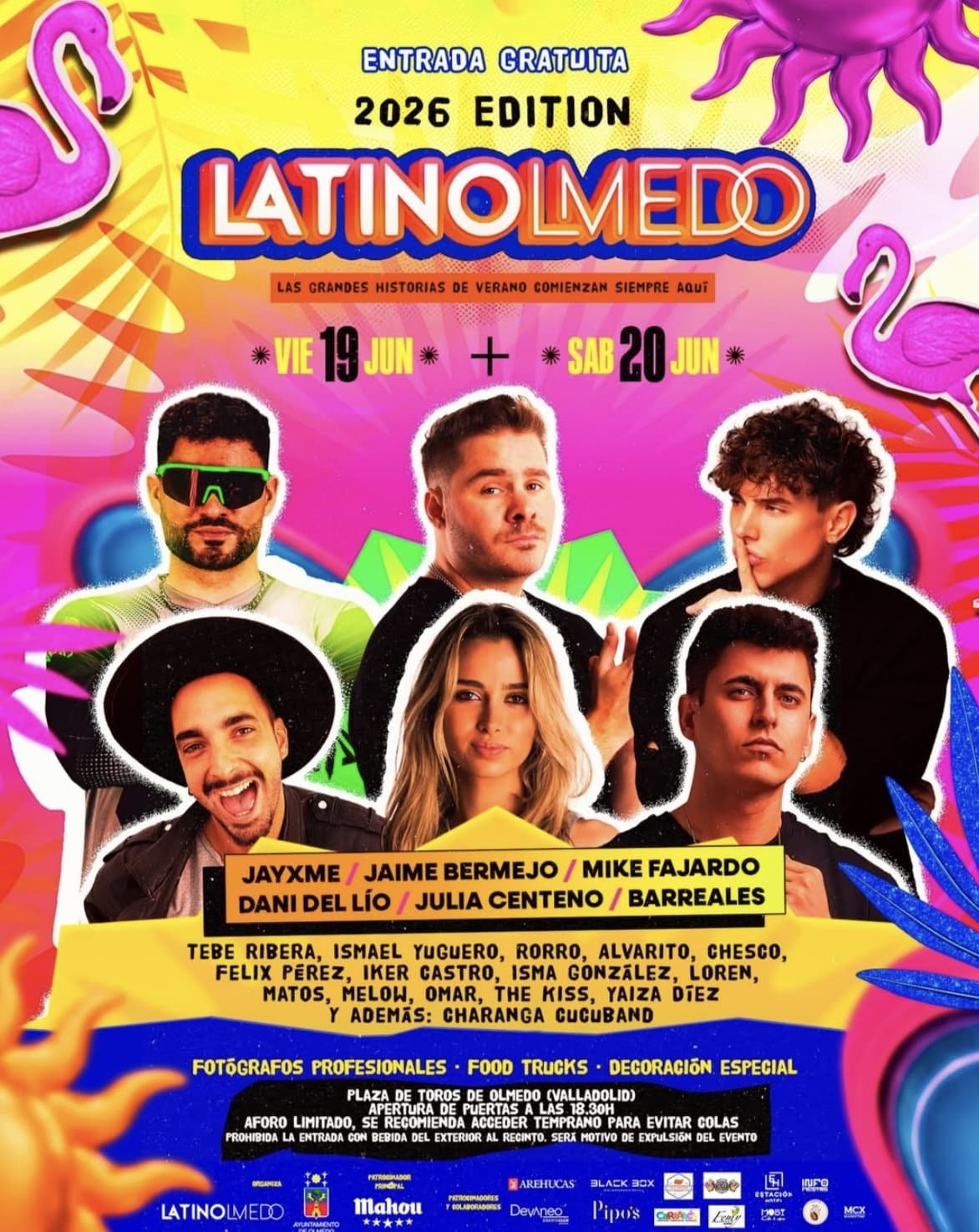 Latinolmedo 2026 prende Olmedo con música y fiesta