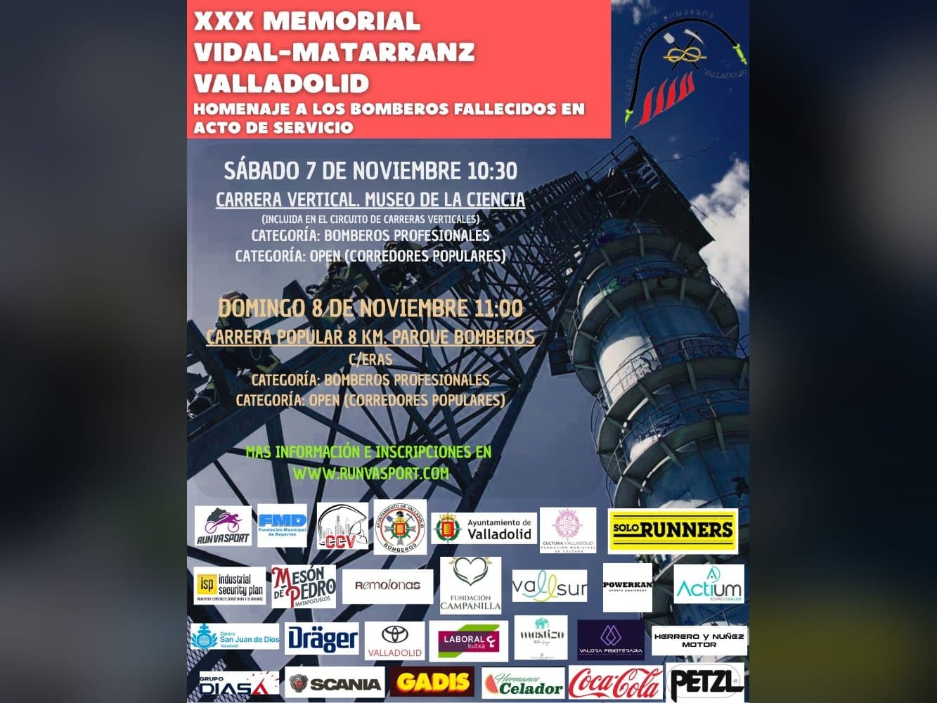 Carrera vertical en Valladolid del Memorial Vidal Matarranz